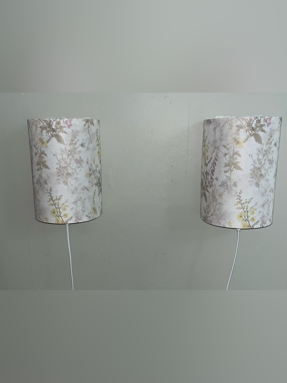 Wall Lamps Set of 2 Plug In
